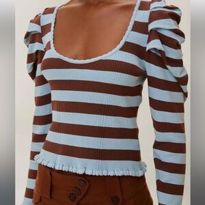 Farm Rio puff sleeve sweater size XL - new without tags condition (NWOT)